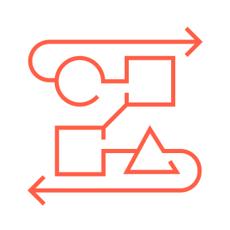 orange icon data sharing