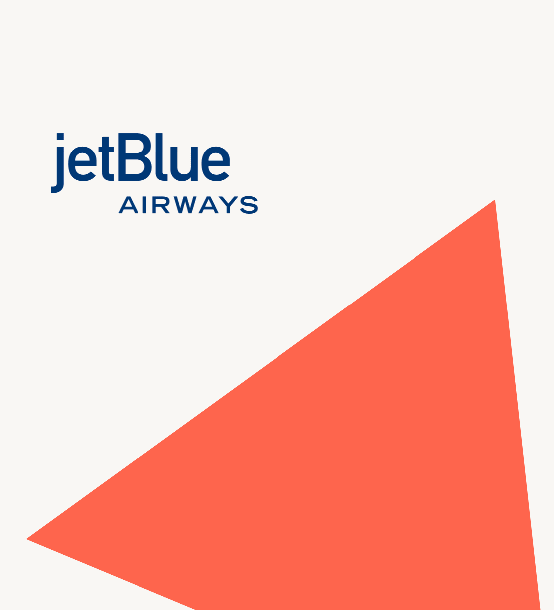 JetBlue airplane logo in colorful gradient.