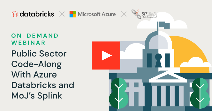 Blog thumbnail: Public sector code-along with azure databricks and moj's splink