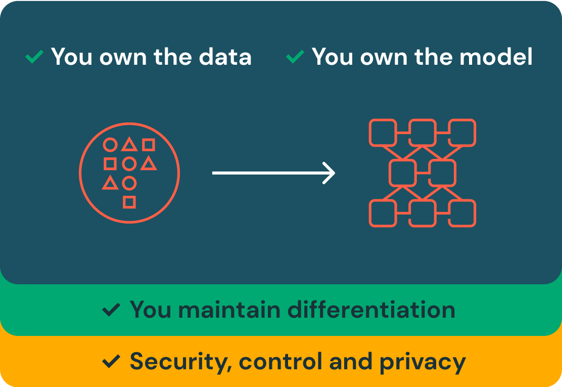 Complete ownership over your models and data