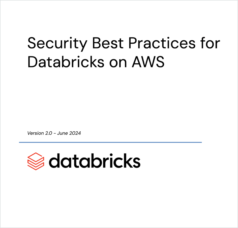 Security Best Practices for Databricks on AWS