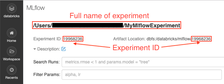 mlflow get experiment id from name