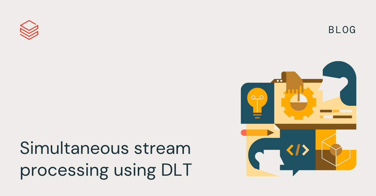 Simultaneous stream processing using DLT