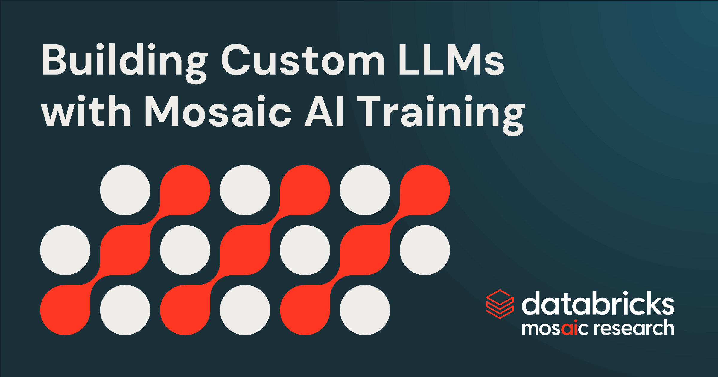 Constructing DBRX-class Customized LLMs with Mosaic AI Coaching