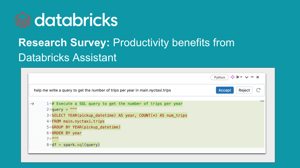 Analysis Survey: Productiveness advantages from Databricks Assistant