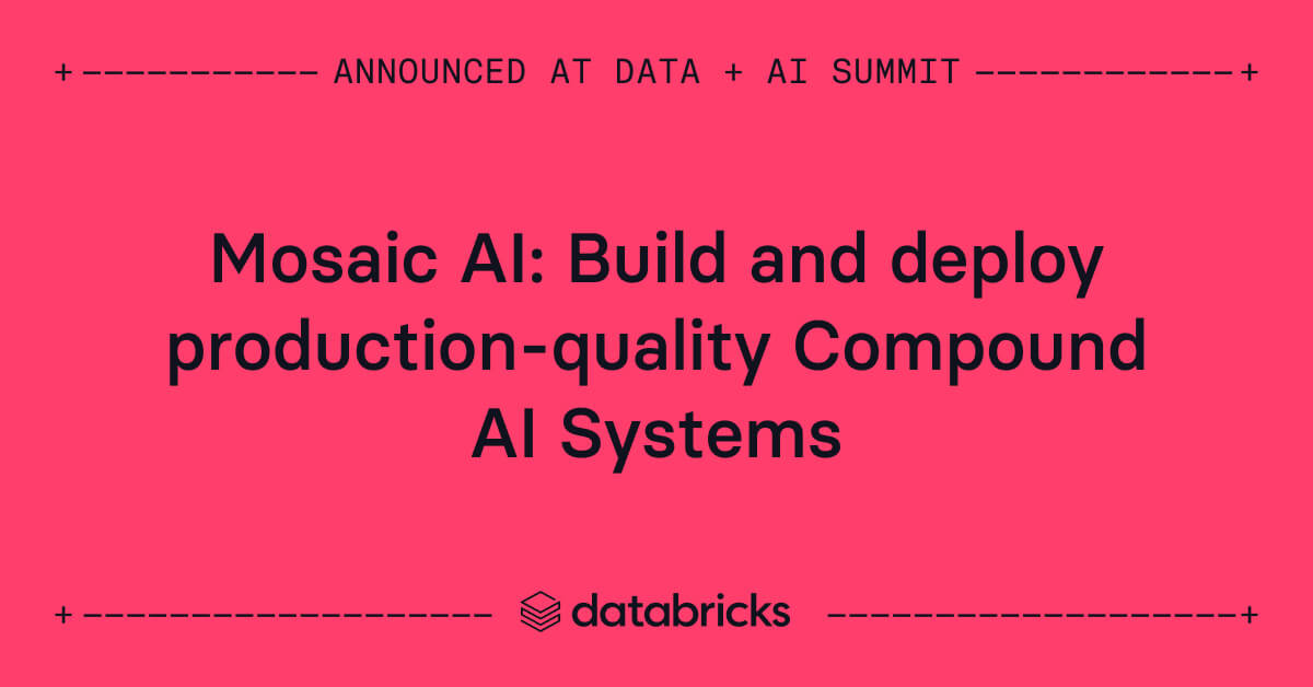 Databricks GenAI Bulletins at Knowledge + AI Summit 2024