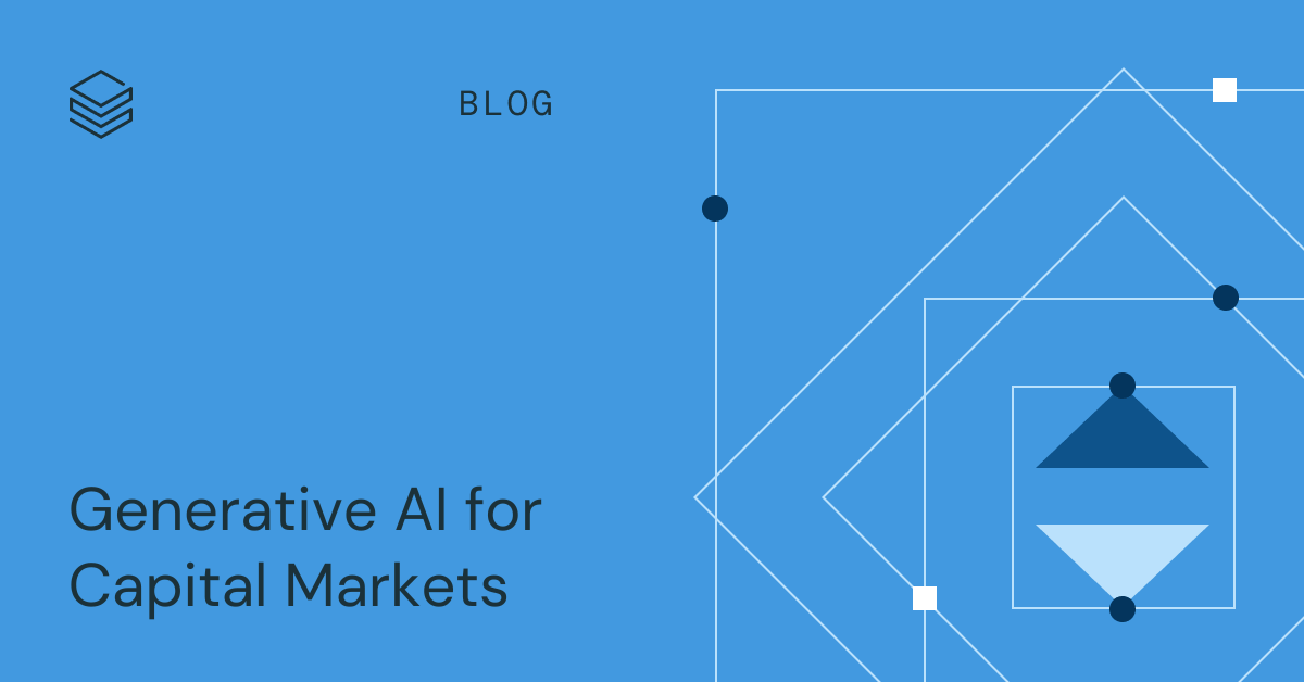 Generative AI for Capital Markets