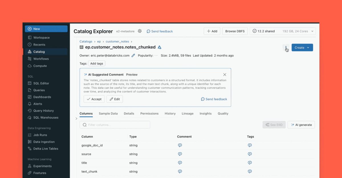 Creating High Quality RAG Applications with Databricks