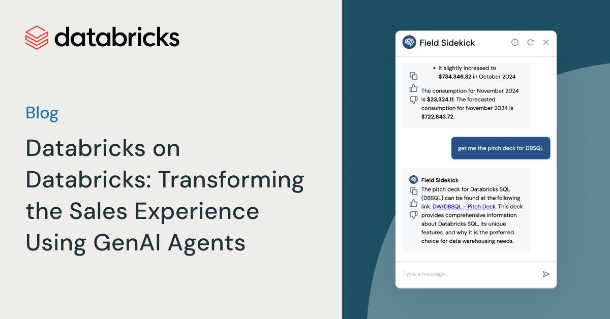 Databricks on Databricks - Transforming the Sales Experience using GenAI agents