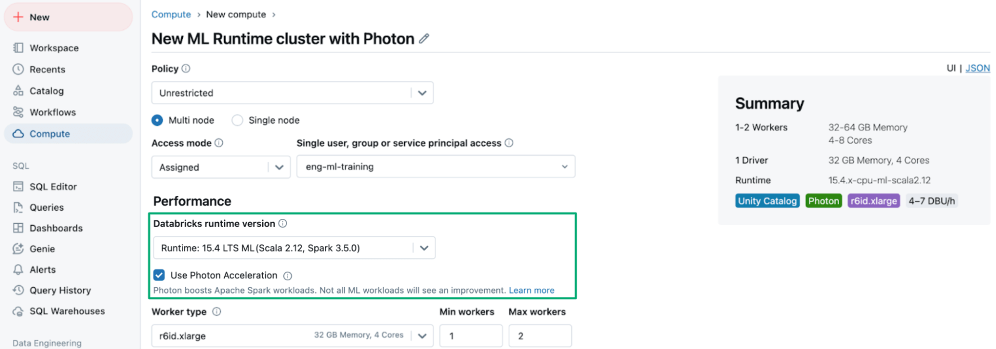 ML Runtime Cluster