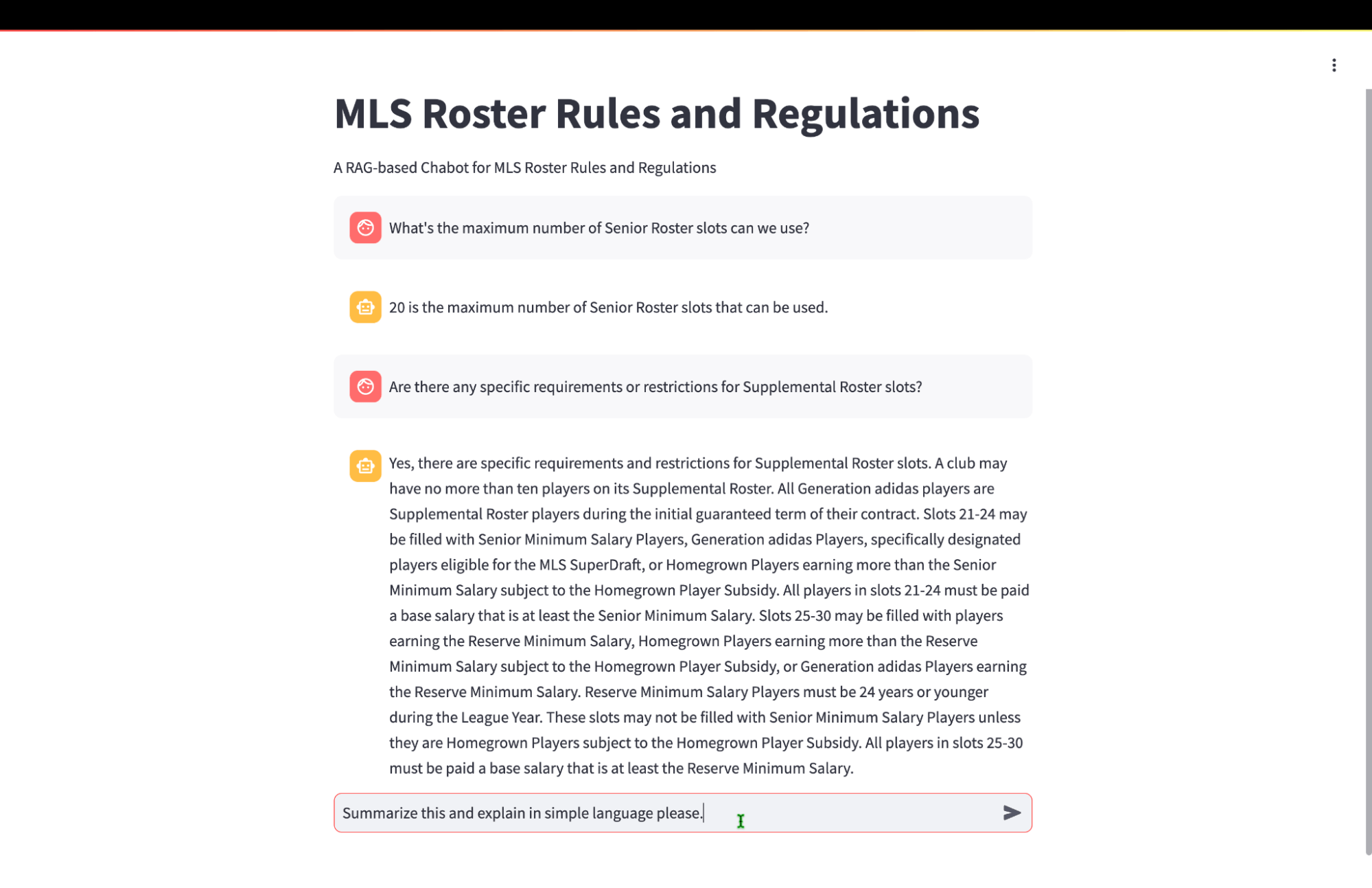 MLS Roster Rules and Regulations