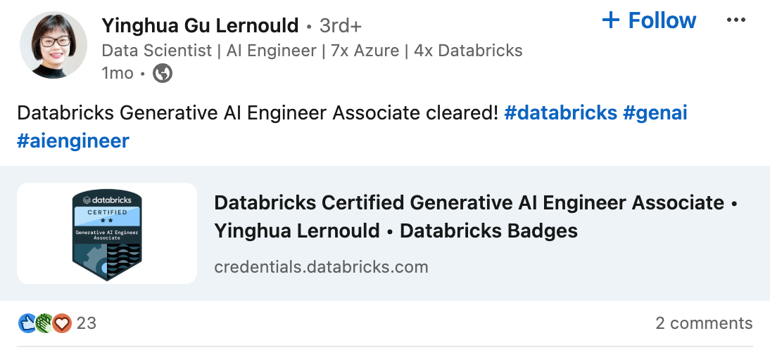 Databricks Generative AI Engineer Associate