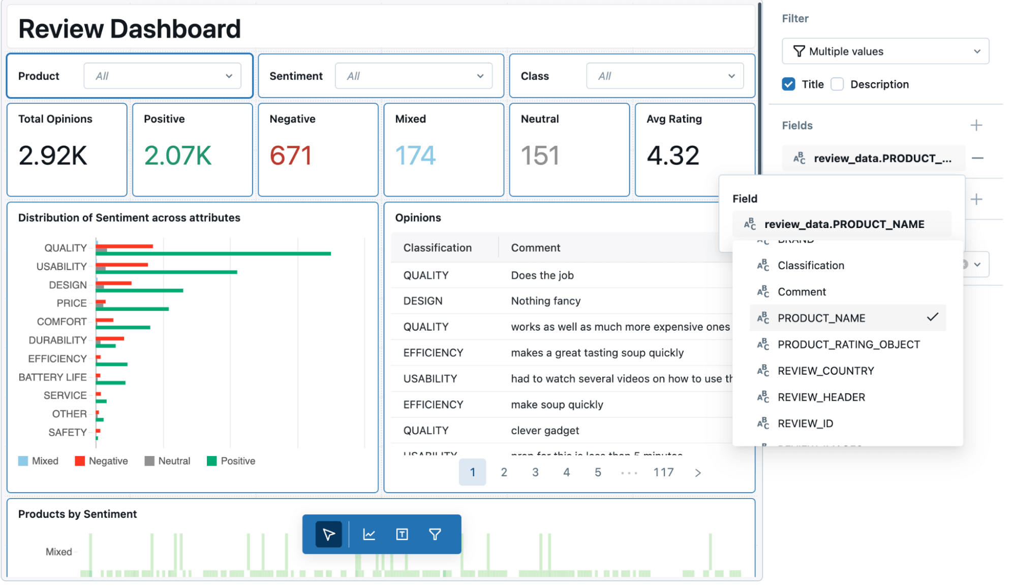 add filters to the dashboard