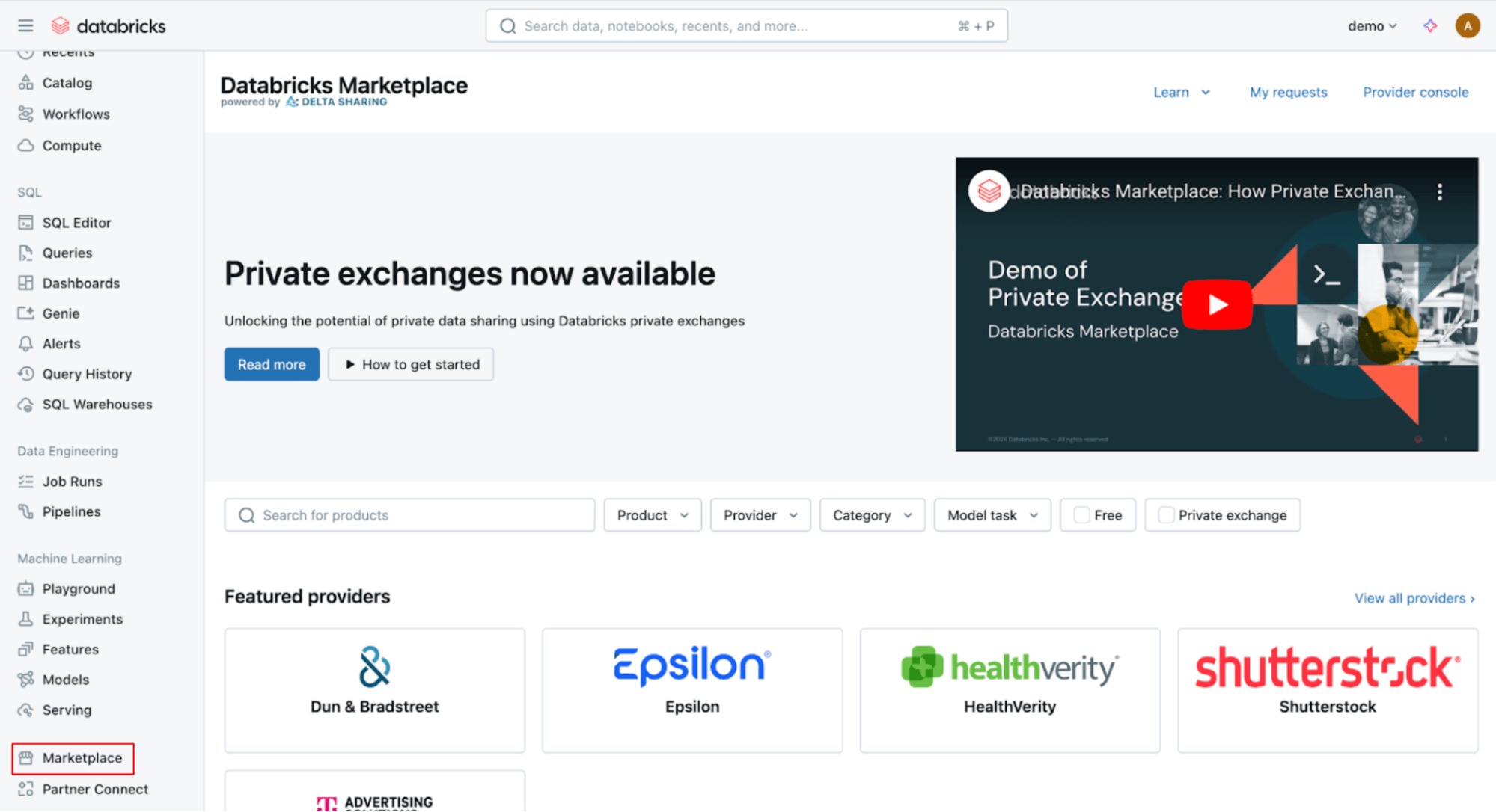 Databricks Marketplace