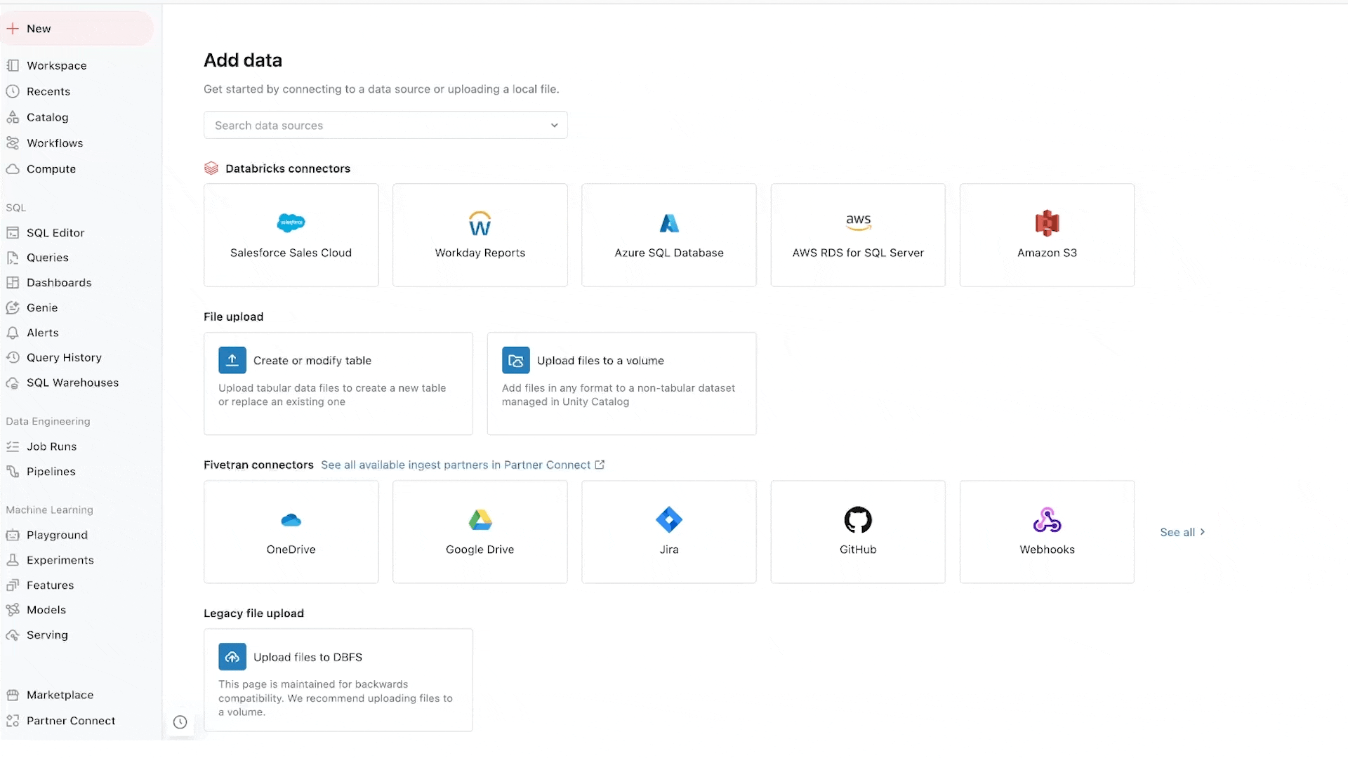 LakeFlow Connect UI