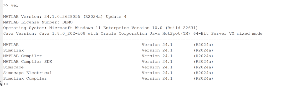 Command line interface in MATLAB