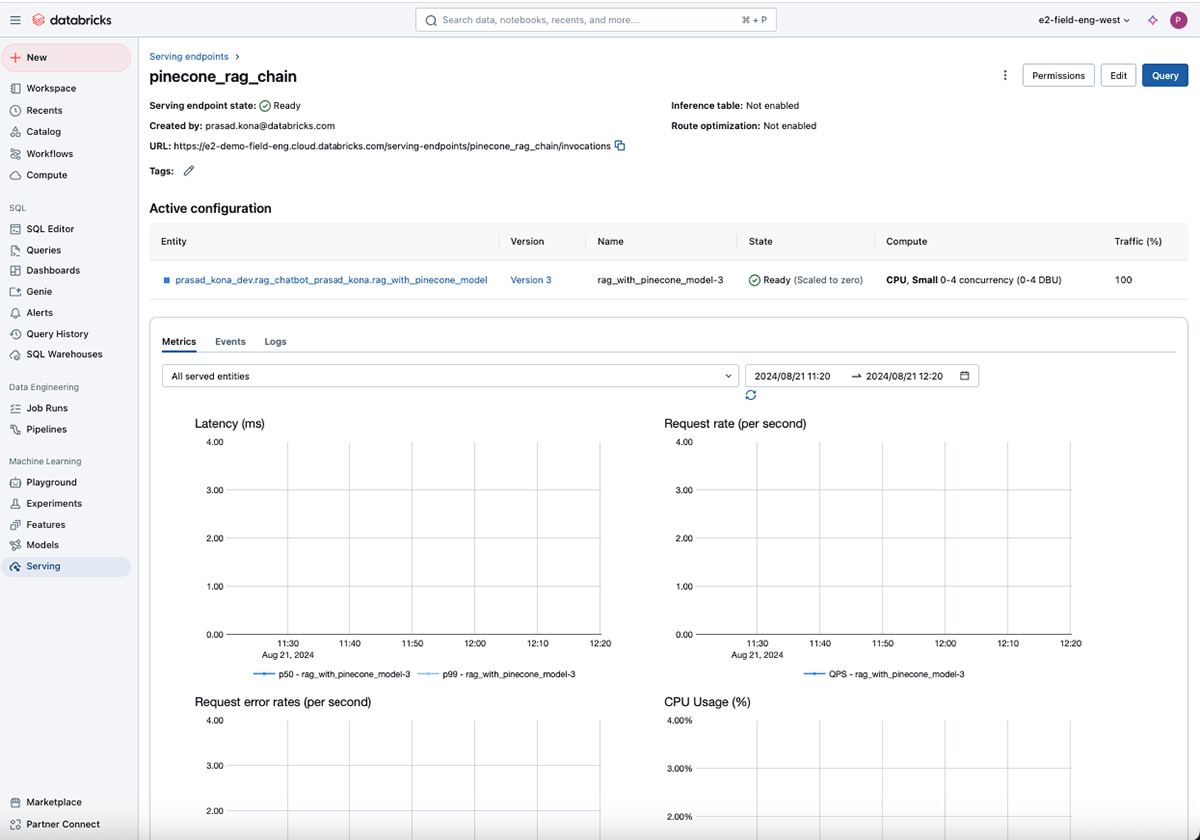 Model Serving UI