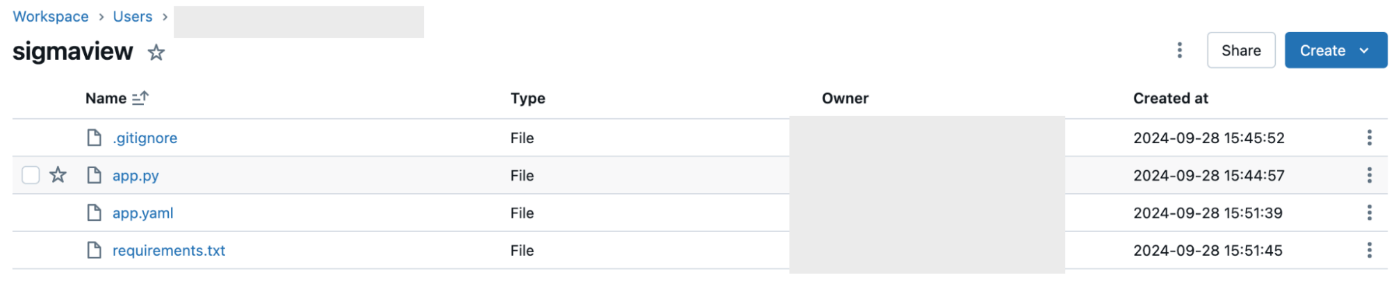 Databricks Apps code fully self-contained with dependencies and app code