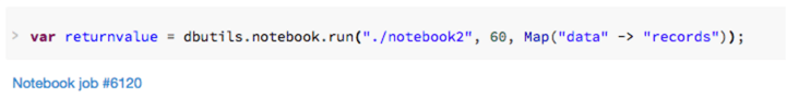Example: Running a notebook in Databricks