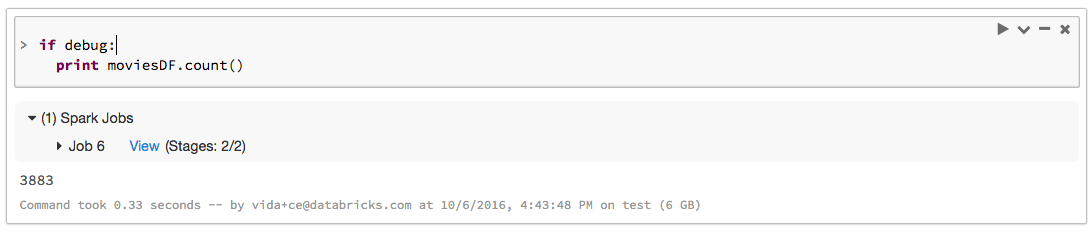 Use count to call actions on interim RDDs