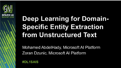 deep learning for specific information extraction from unstructured texts