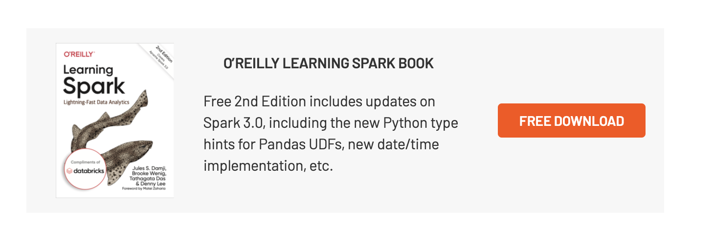 O'Reilly Learning SPark Book