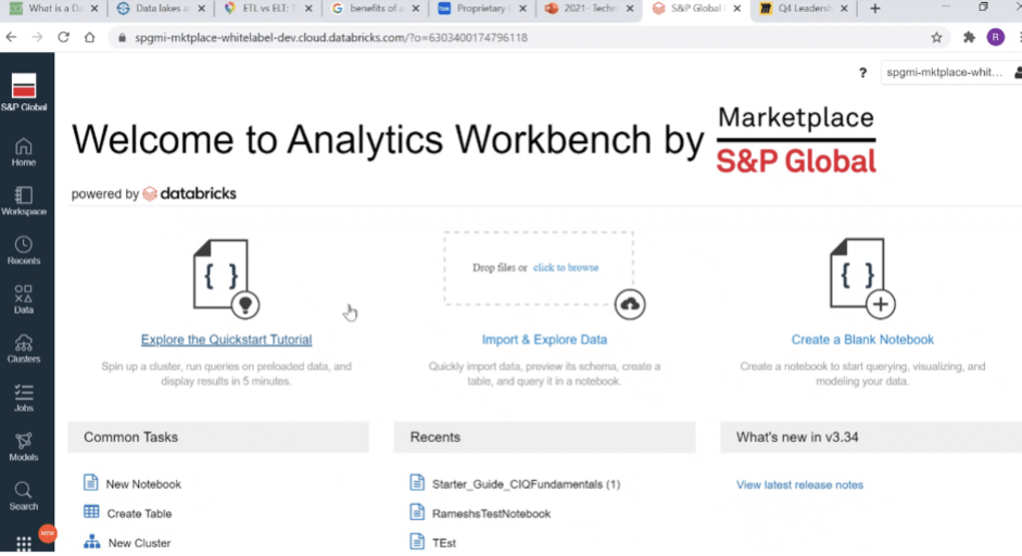 The S&P Analytics Workbench, powered by Databricks, empowers their customers to unify ESG data with proprietary data to gain deeper and more targeted insights.