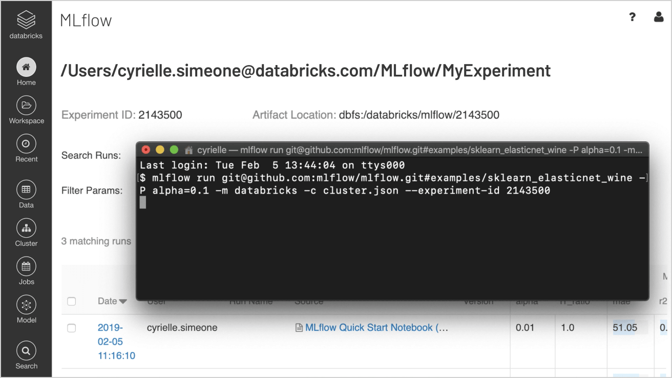 Managed MLflow – Databricks