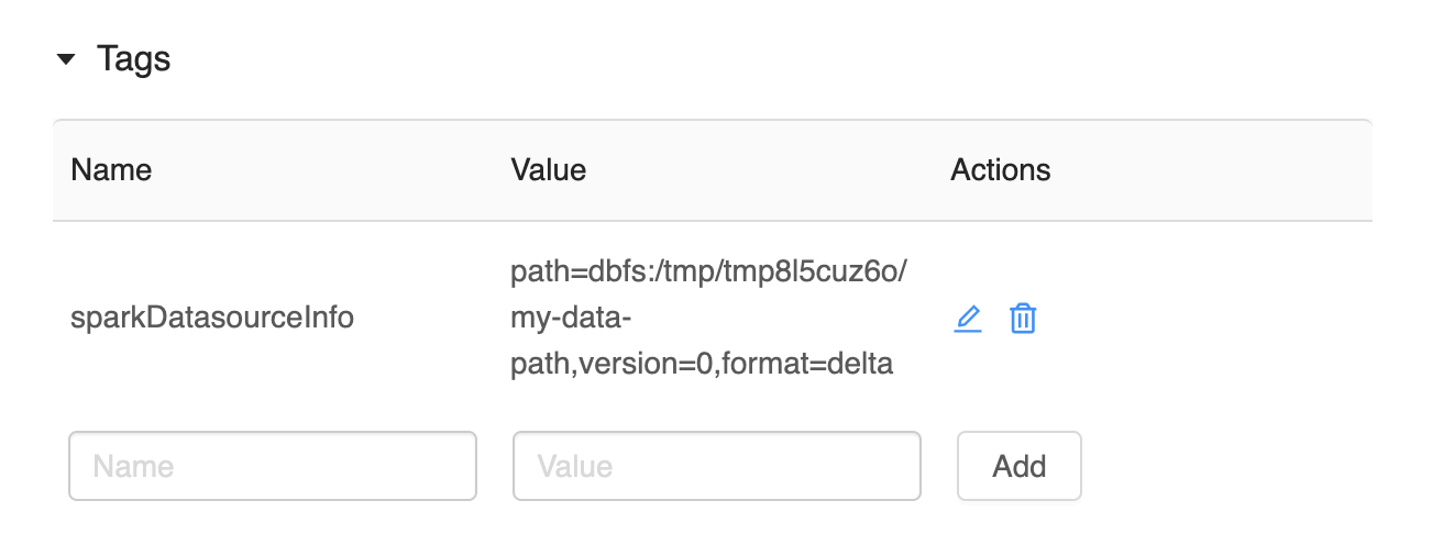 Rather than saving different versions of your data manually, you can use Delta Lake versioning to automatically track  the version of your data used for training.