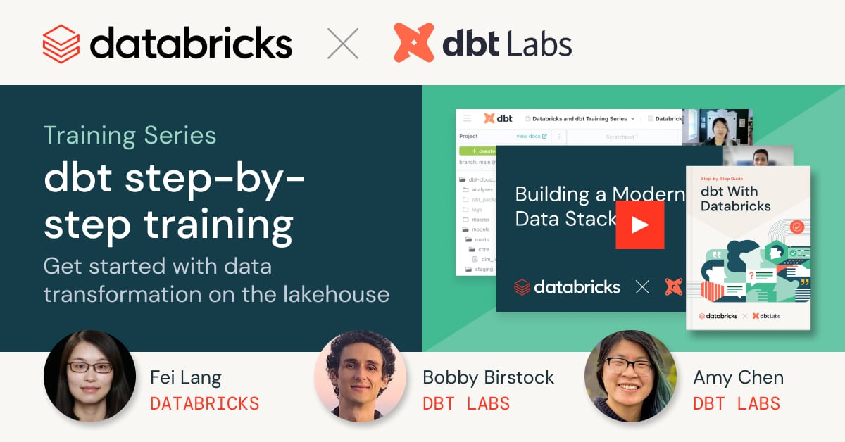 Dbt On Databricks Training Series Databricks