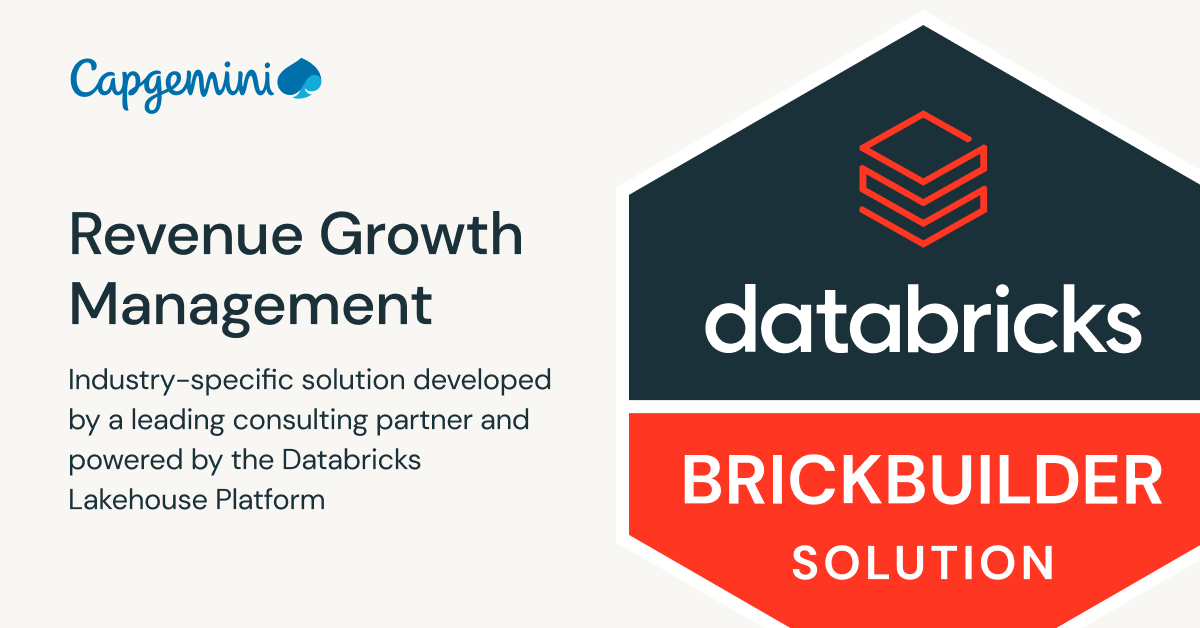 Capgemini Revenue Growth Management Databricks